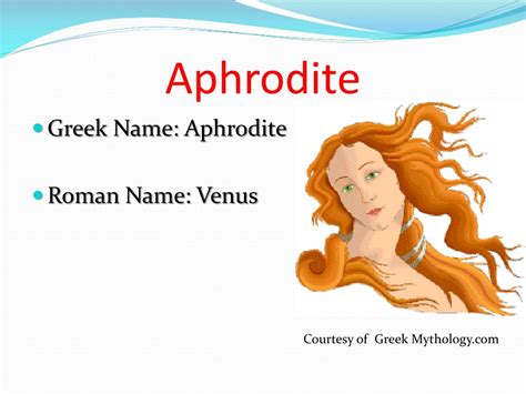 aphrodite roman name and symbol.